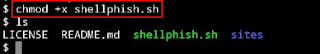 chmod +x shellphish.sh