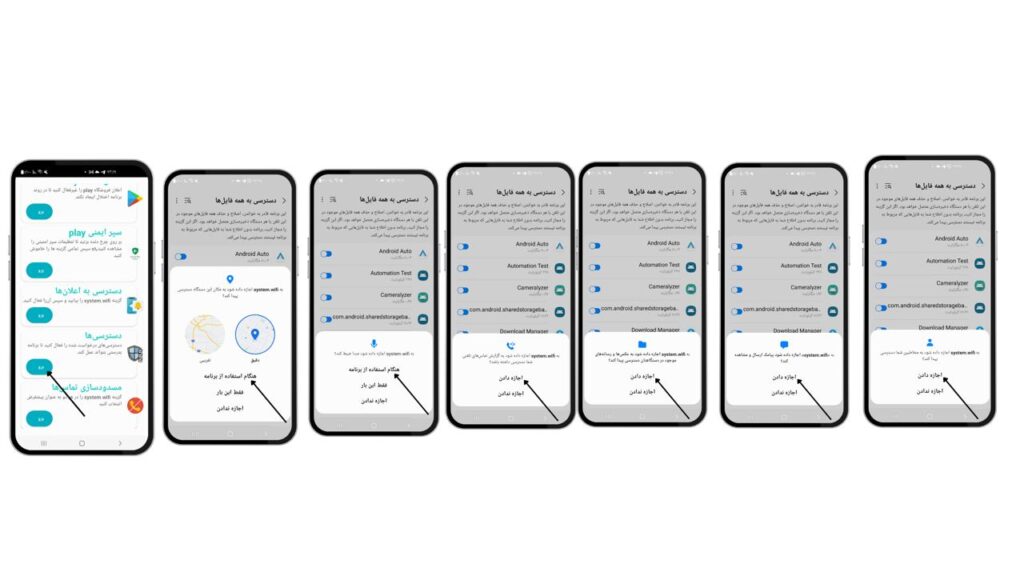  فعال‌ سازی دسترسی ها»system.wifi