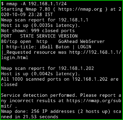 استفاده از Nmap