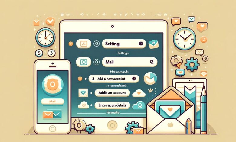 تنظیم اکانت ایمیل روی گوشی های آیفون